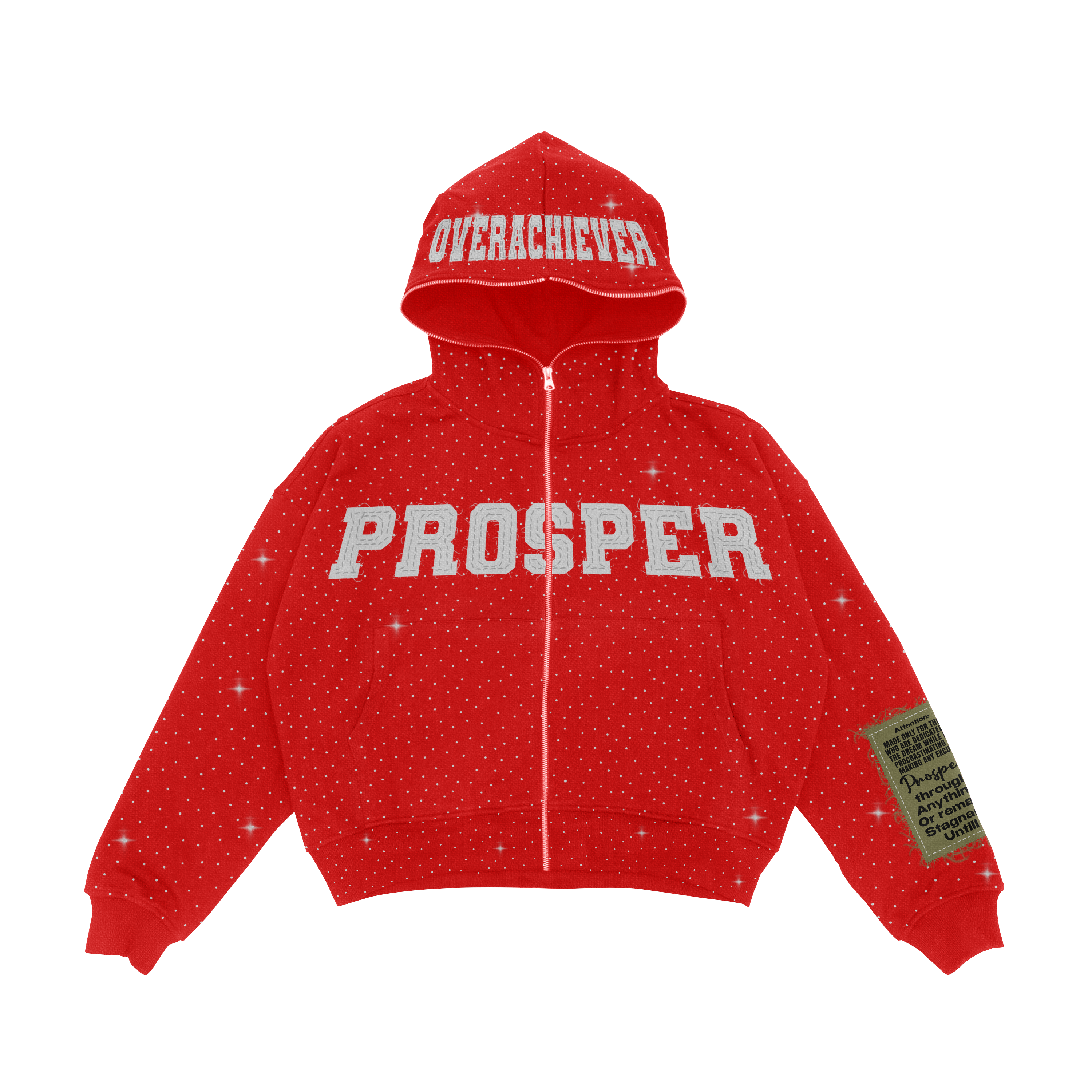 "FIRE RED" ZIP UP