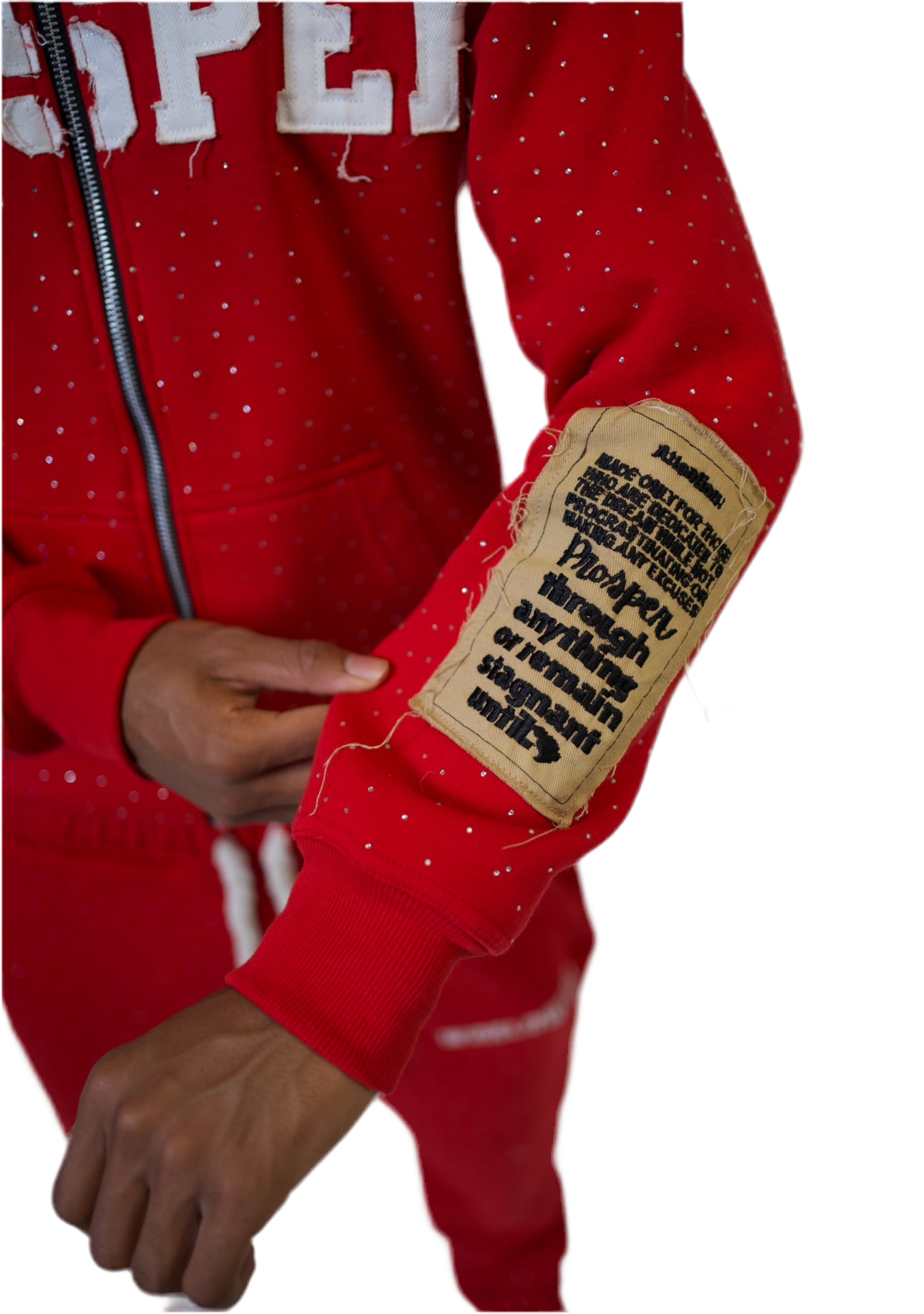 "FIRE RED" ZIP UP