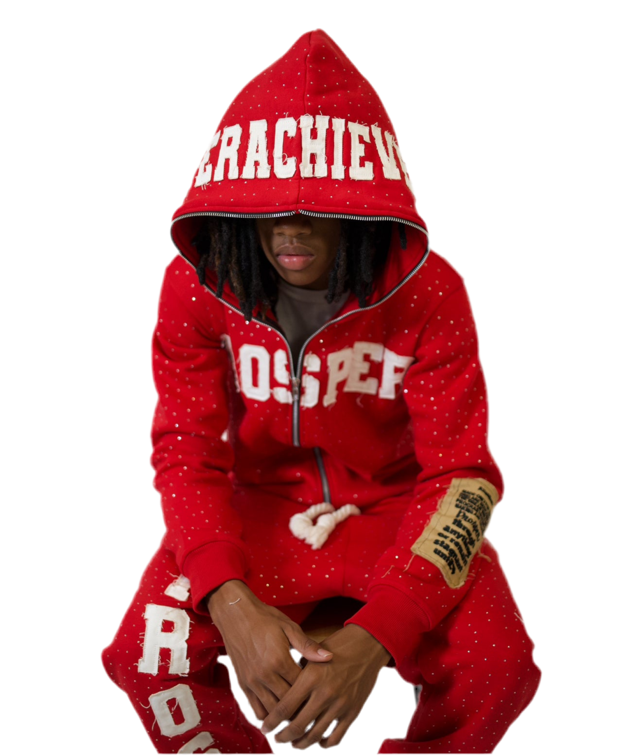 "FIRE RED" ZIP UP