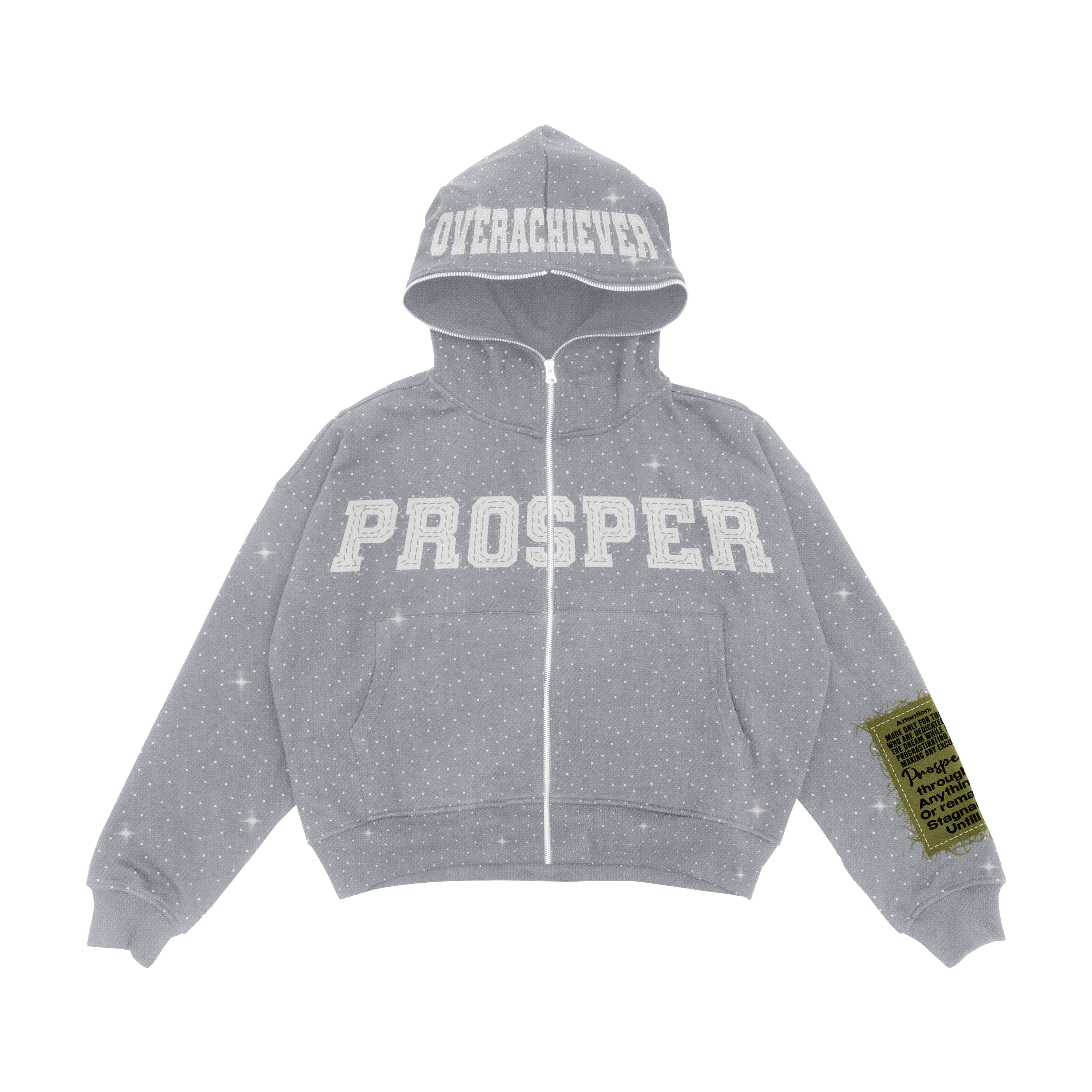 "GRAY" ZIP UP