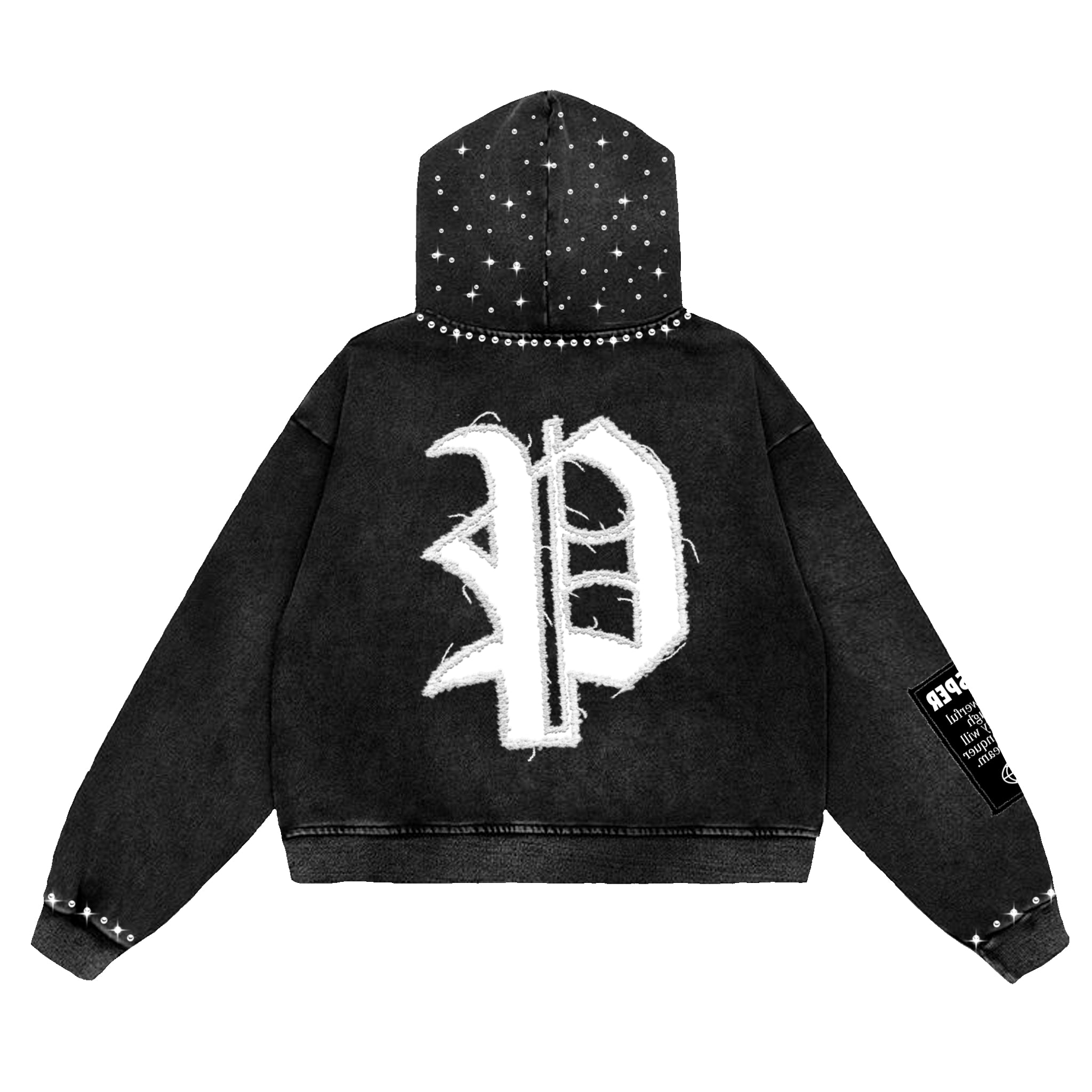 “PREVAIL BLACK” ZIP UP