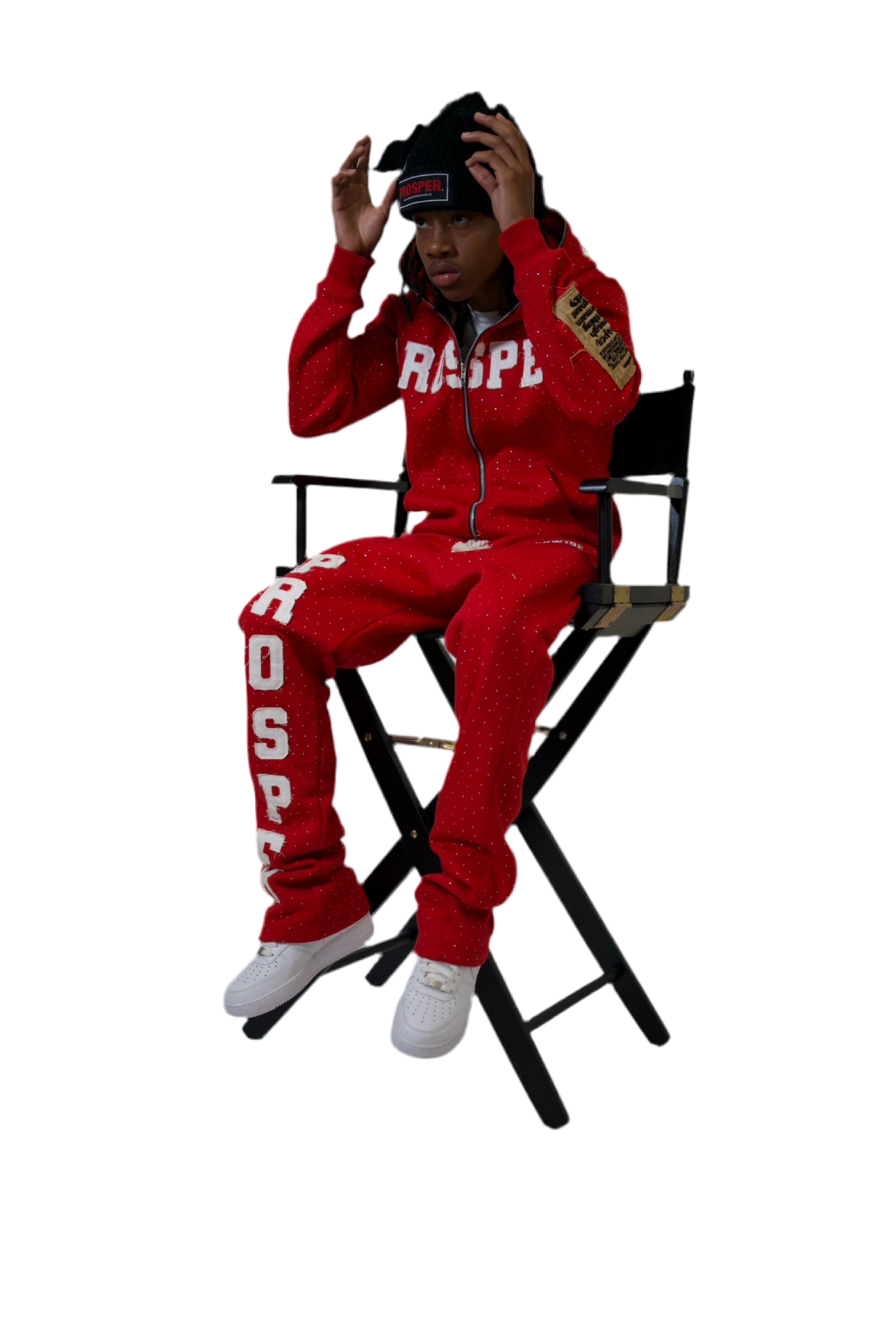 "FIRE RED" SWEATSUIT
