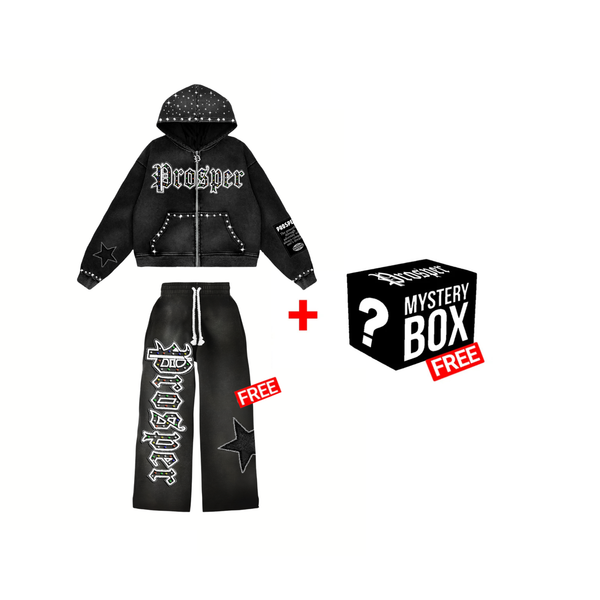 “PREVAIL BLACK” JACKET + FREE PANTS + FREE MYSTERY ITEM