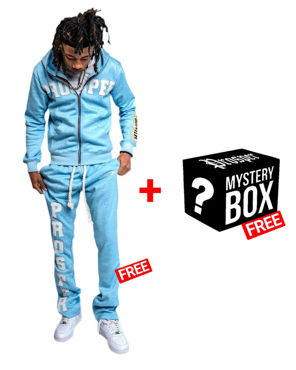 “LIGHT BLUE” JACKET + FREE PANTS + FREE MYSTERY ITEM