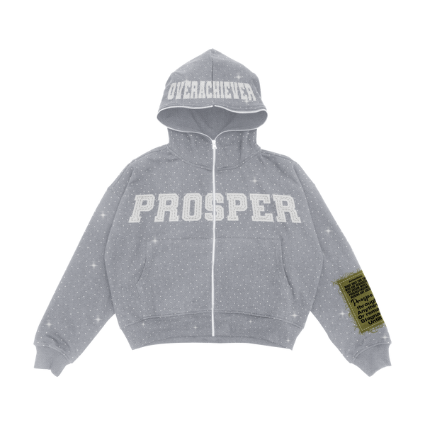 "GRAY" ZIP UP