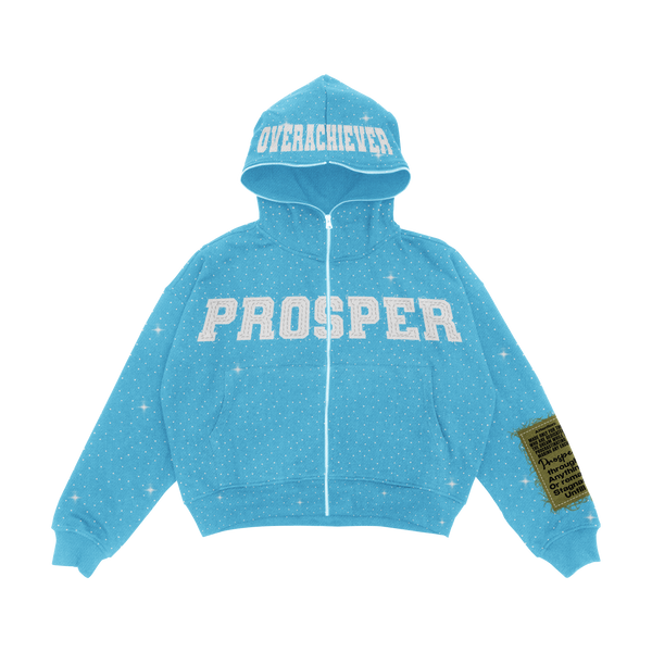 "LIGHT BLUE" ZIP UP