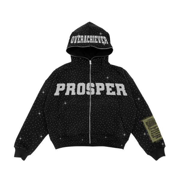 "BLACK" ZIP UP